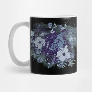 Sea Turtle Floral 6 Mug